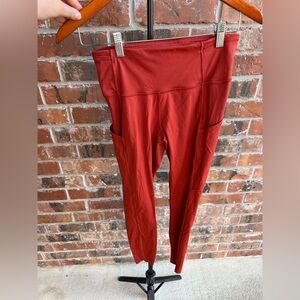 LULULEMON LEGGINGS SIZE 6 - BURNT ORANGE